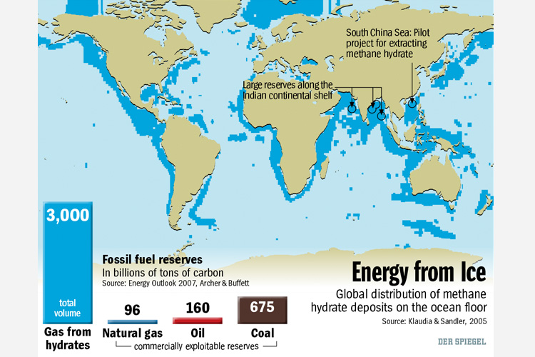 Graphic showing China and India Drilling Locations