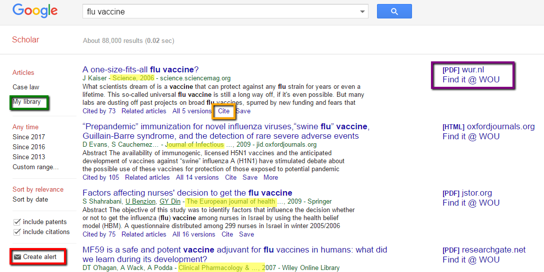 search results for flu vaccine