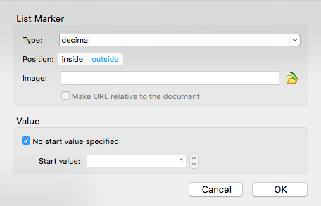 List Properties