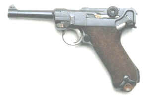 The Luger was the standard sidearm of German soldiers.