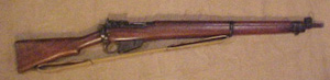 The rifle used by British infantry and snipers.