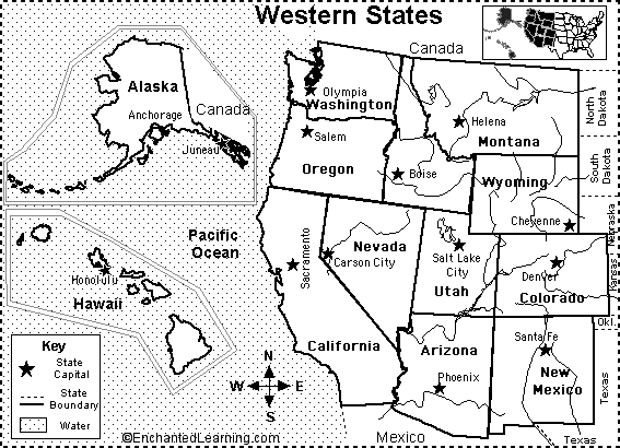 West States and Capitals