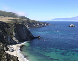 the coast