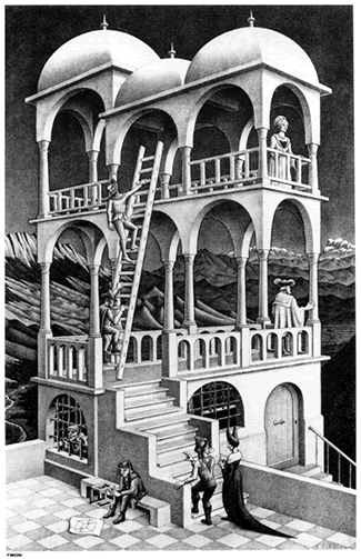Belvedere by M.C. Escher.