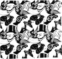 Eight Heads by M.C. Escher.
