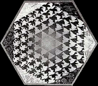 Verbum by M.C. Escher.