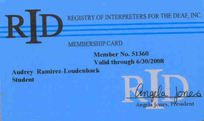 RID card