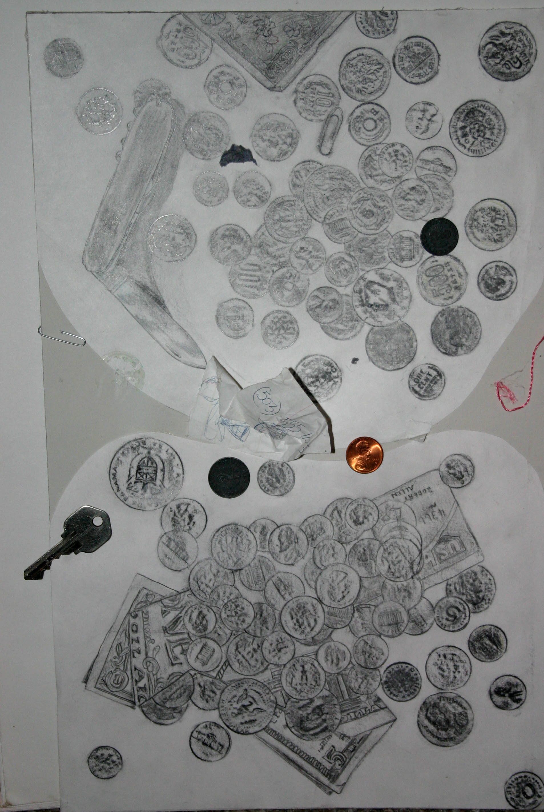 Rubbings and found items