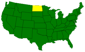 location of north dakota