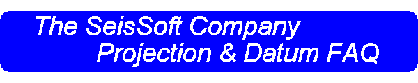 Projection and Datum FAQ